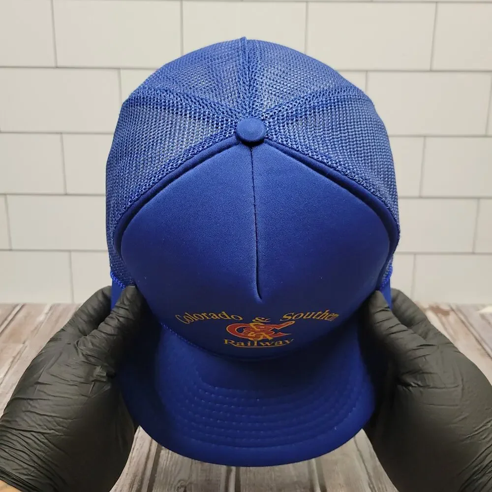 Vintage Colorado & Southern Railway George Trucker Snapback Hat USA